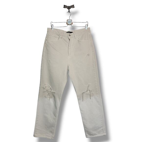 Hudson Jade Loose-Fit Straight Peyote Dip-Dye Jean Neutral Ombre Wash 31 - Picture 2 of 16